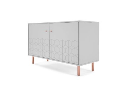 Aparador Hedra - Gris y cobre