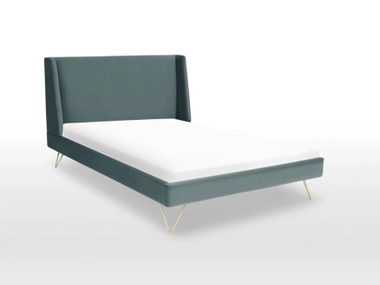 Cama Elona - Terciopelo Verde Mar