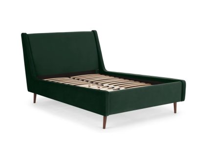 Cama Higgs - Terciopelo Verde Pino
