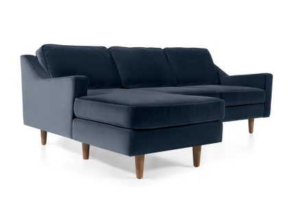 Seccional con Chaise Longue a la Izquierda Dallas - Azul Marino