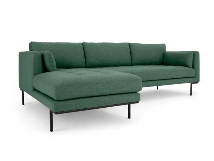 Seccional con Chaise Longue a la Izquierda Harlow - Verde