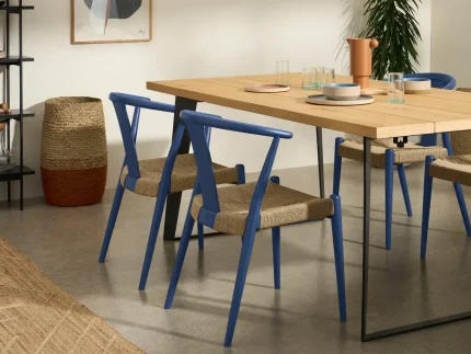 Silla de Comedor Abbon con Efecto Blue Wash