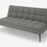 Sofá Cama Hallie, Gris Manhattan Con Patas Negras