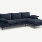 Seccional con Chaise Longue a la Derecha Fallyn - Azul Marino
