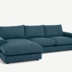 Seccional con Chaise Longue a la Izquierda Arni - Azul Egeo