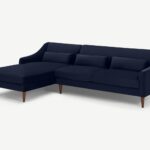 Seccional con Chaise Longue a la Izquierda Herton - Azul Tinta