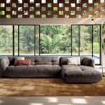 Sofá Seccional Con Chaise Longue Happening - Gris