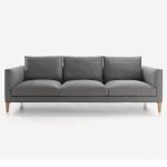 Sofá 3 Cuerpos Slim - Gris Oscuro